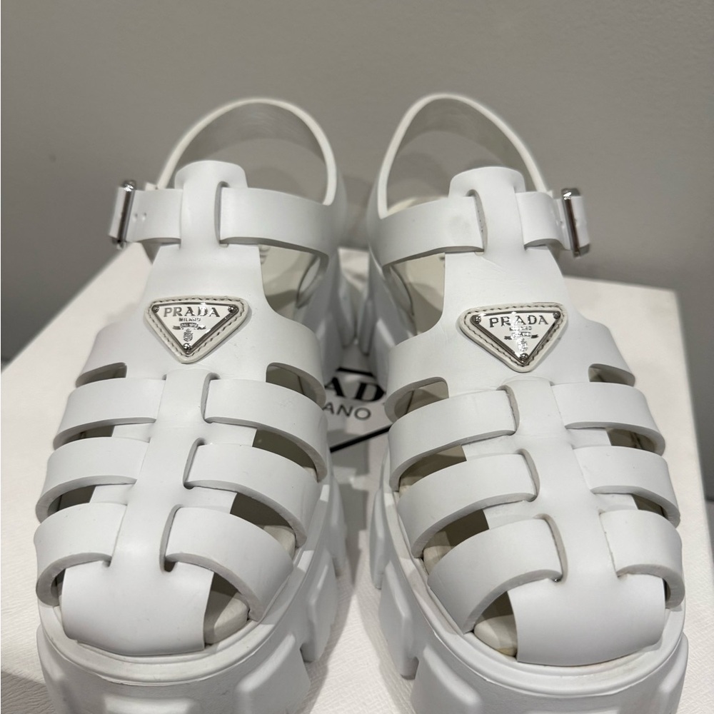 Prada Rubber Monolith sandals - Picture 5 of 15